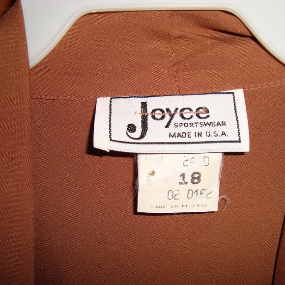 Joyce Women's Brown 100% Polyester Button Front Sh - Picture 4 of 4